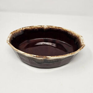 Vintage McCoy Pottery Oven Proof Casserole Dish #7070 Brown Drip Ware Glaze USA